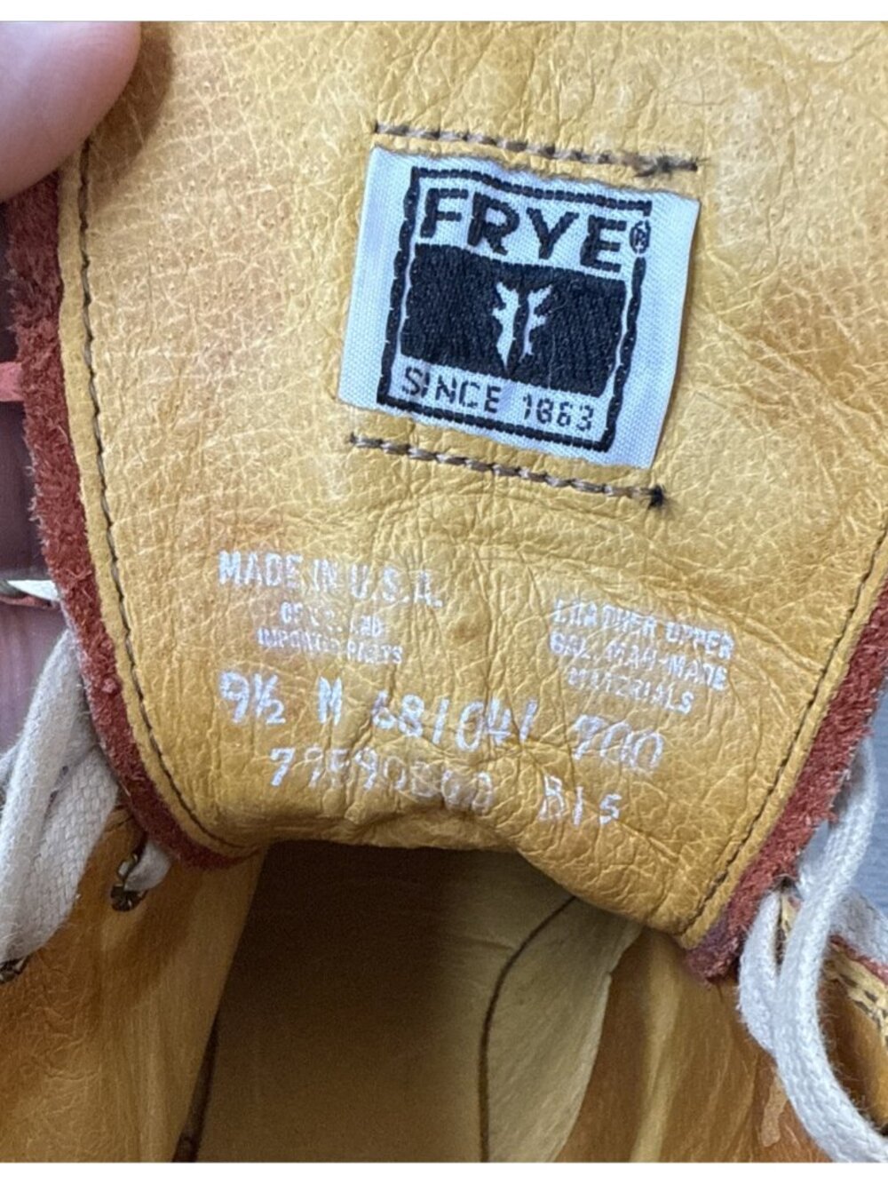 RARE Frye Women’s Sabrina 6G Lace Up Made In USA - 9.5 M. $480 - Picture 6 of 12